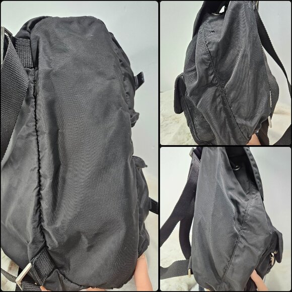 Prada  Black Tessuto Nylon Backpack - Picture 11 of 16